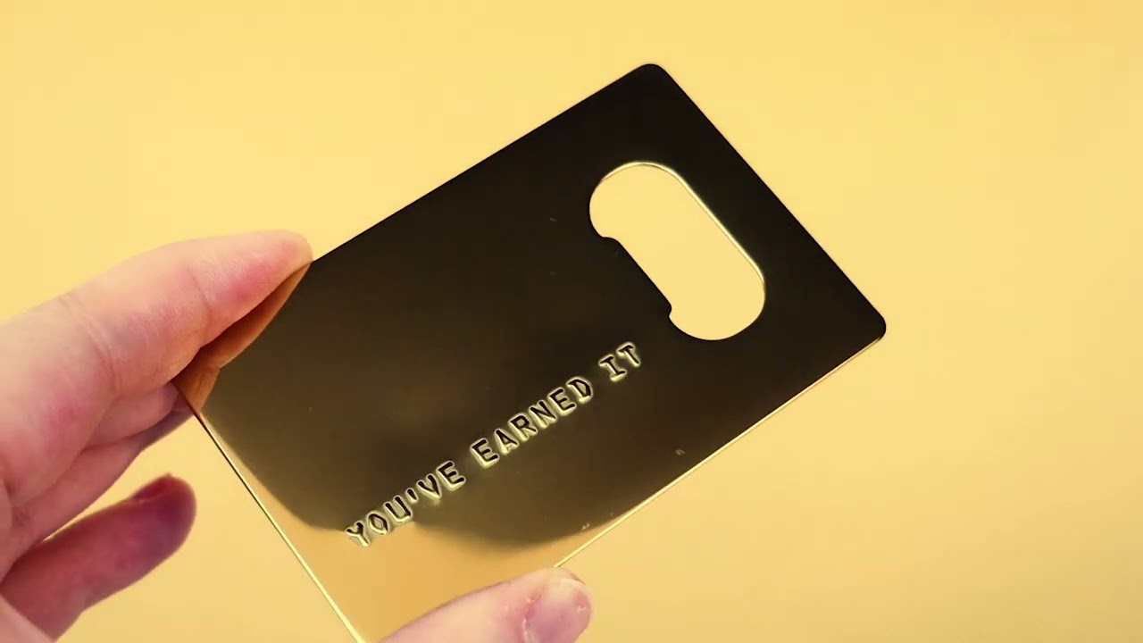 Gold Card Bottle Opener - Suck UK