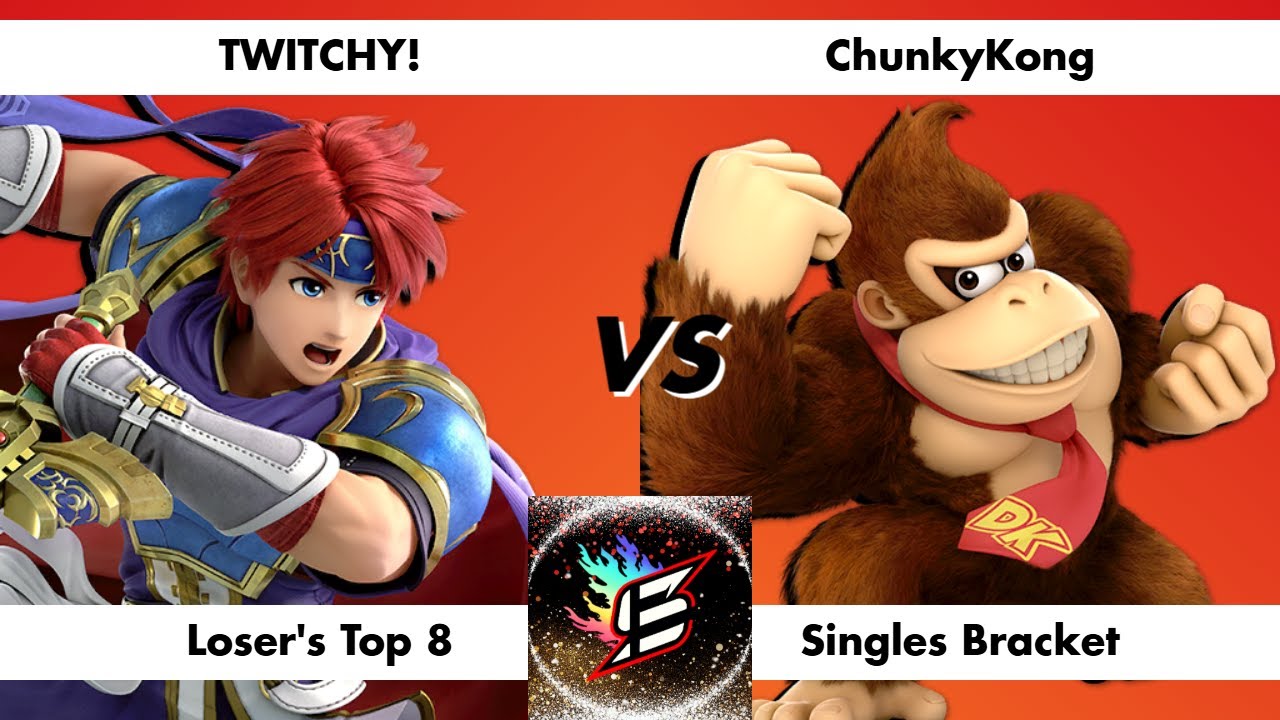 SmU5h #135 - Loser's Top 8 - TWITCHY! (Roy) vs ChunkyKong (DK)