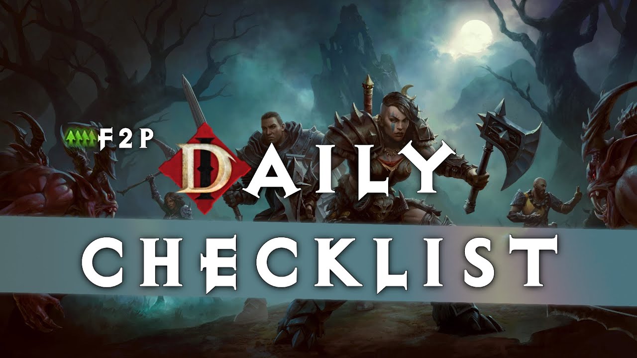 Daily Checklist for Free to Play