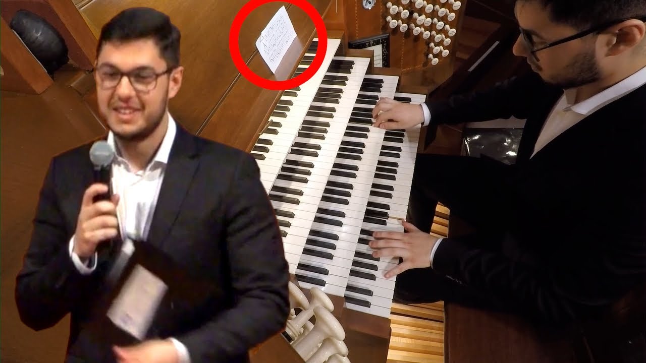 I Improvised Canons Against a Cantus Firmus at an Organ Competition