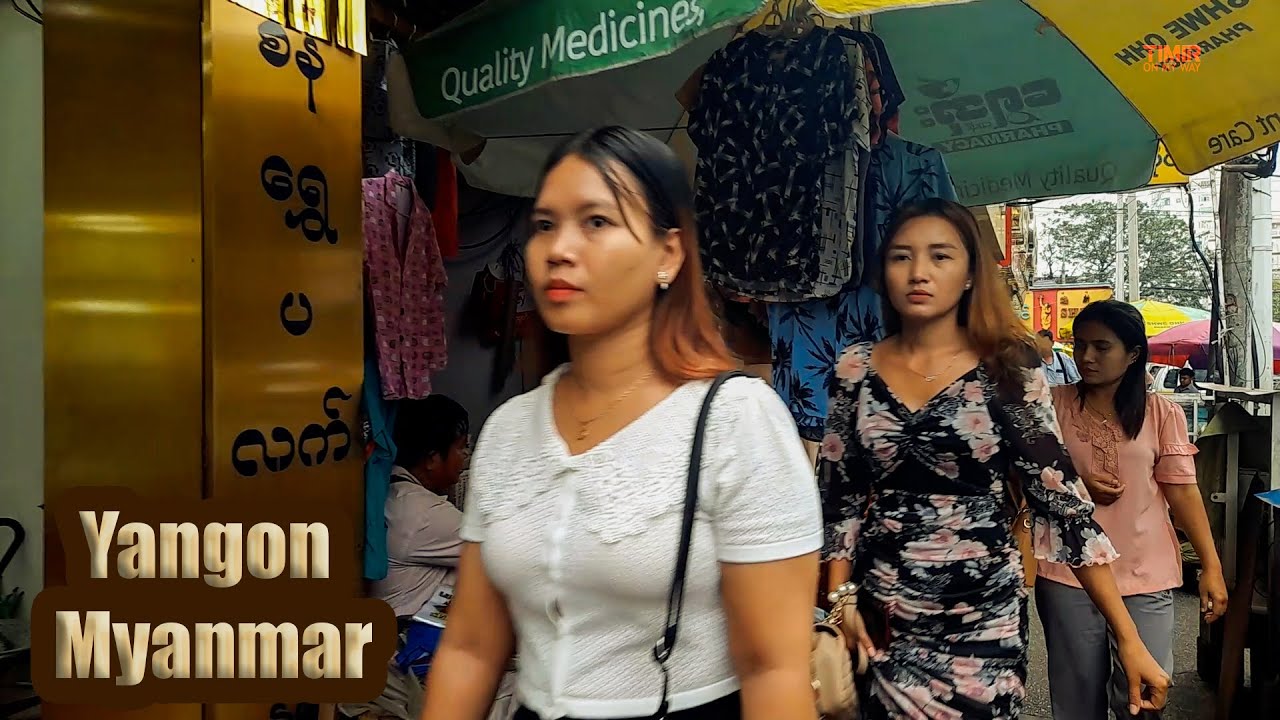Chinatown Walking tour with me Yangon Myanmar