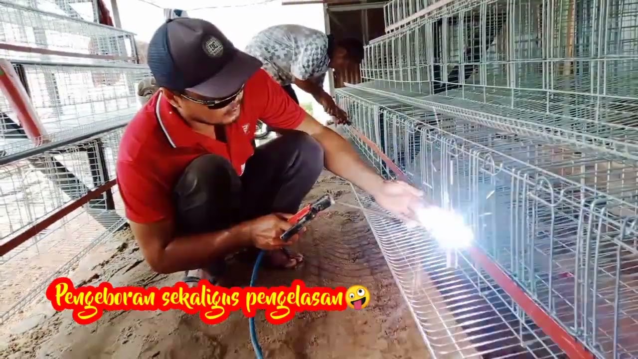 Pengeboran plat sekaligus pengelasan!