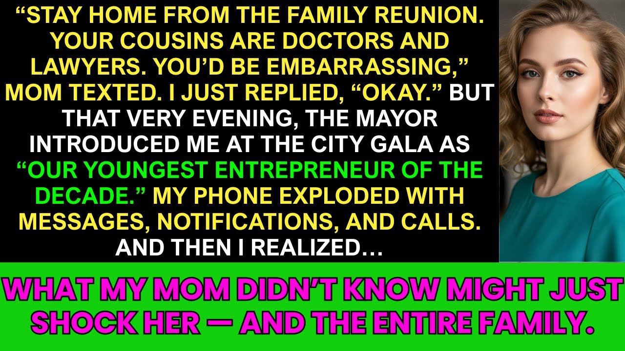 My Mom Told Me to Skip the Reunion So I Wouldn’t Embarrass My Cousins — Then the Mayor Took the Mic