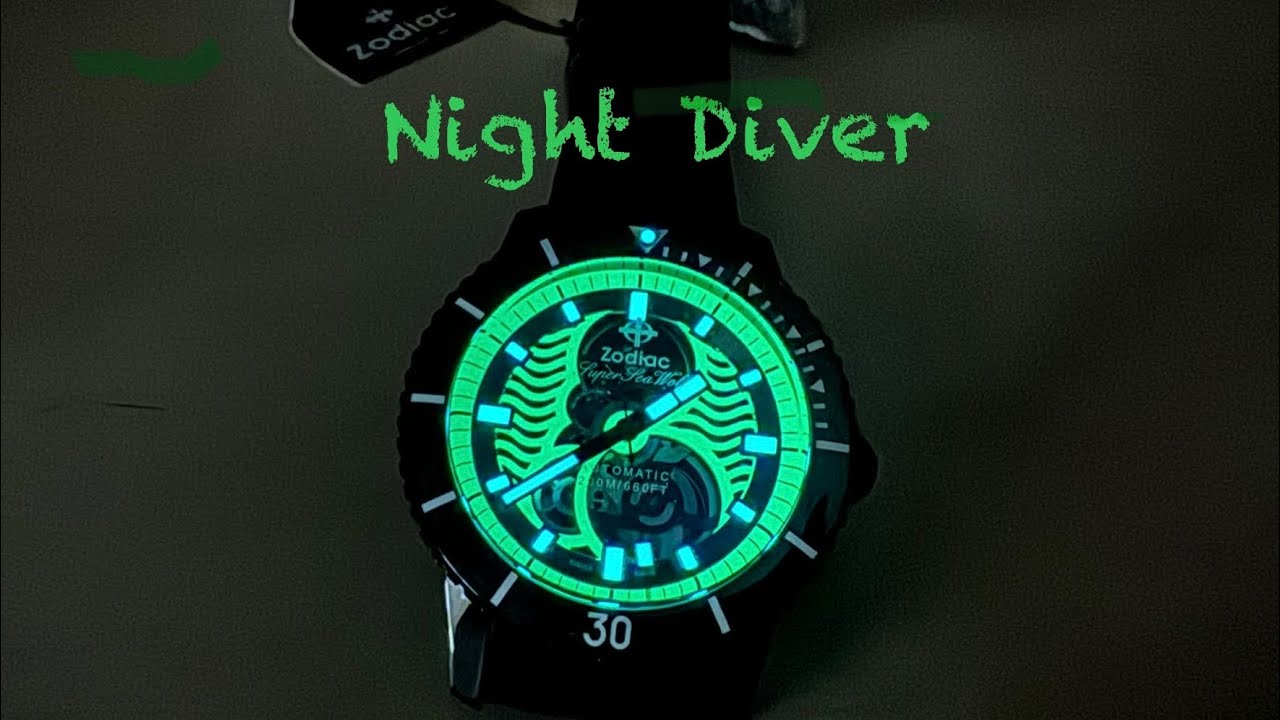 Zodiac Night Diver Compression Bioluminescent ZO9318
