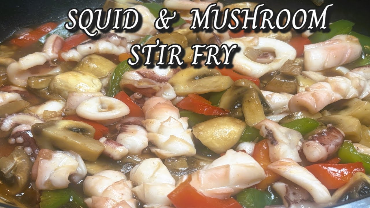 SQUID AND MUSHROOM STIR FRY | ASIAN CUISINE | MICHELLE PEREZ COOKS