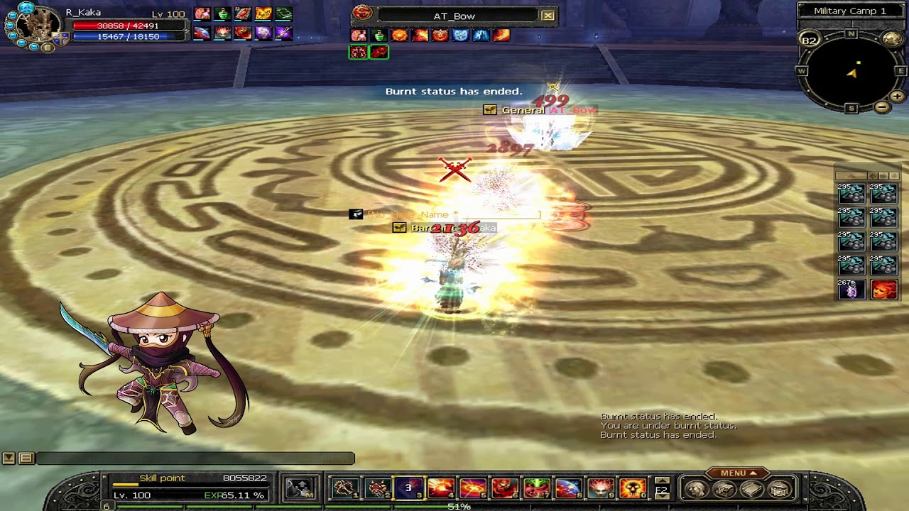 Silkroad Online Pvp R KaKa Vs AT Bow In Oasis Sro