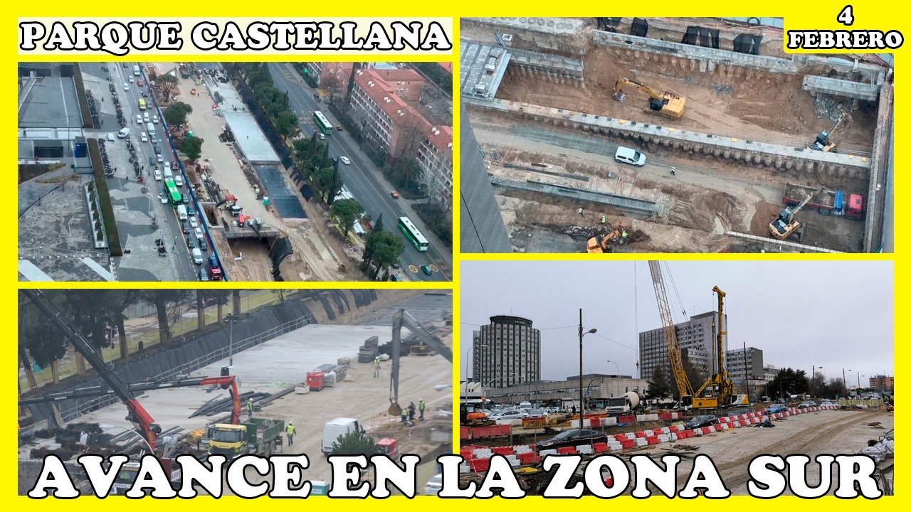 🚧 PARQUE CASTELLANA: AVANZAN LOS TÚNELES EN LA ZONA SUR | 4 FEBRERO 2026 🚧