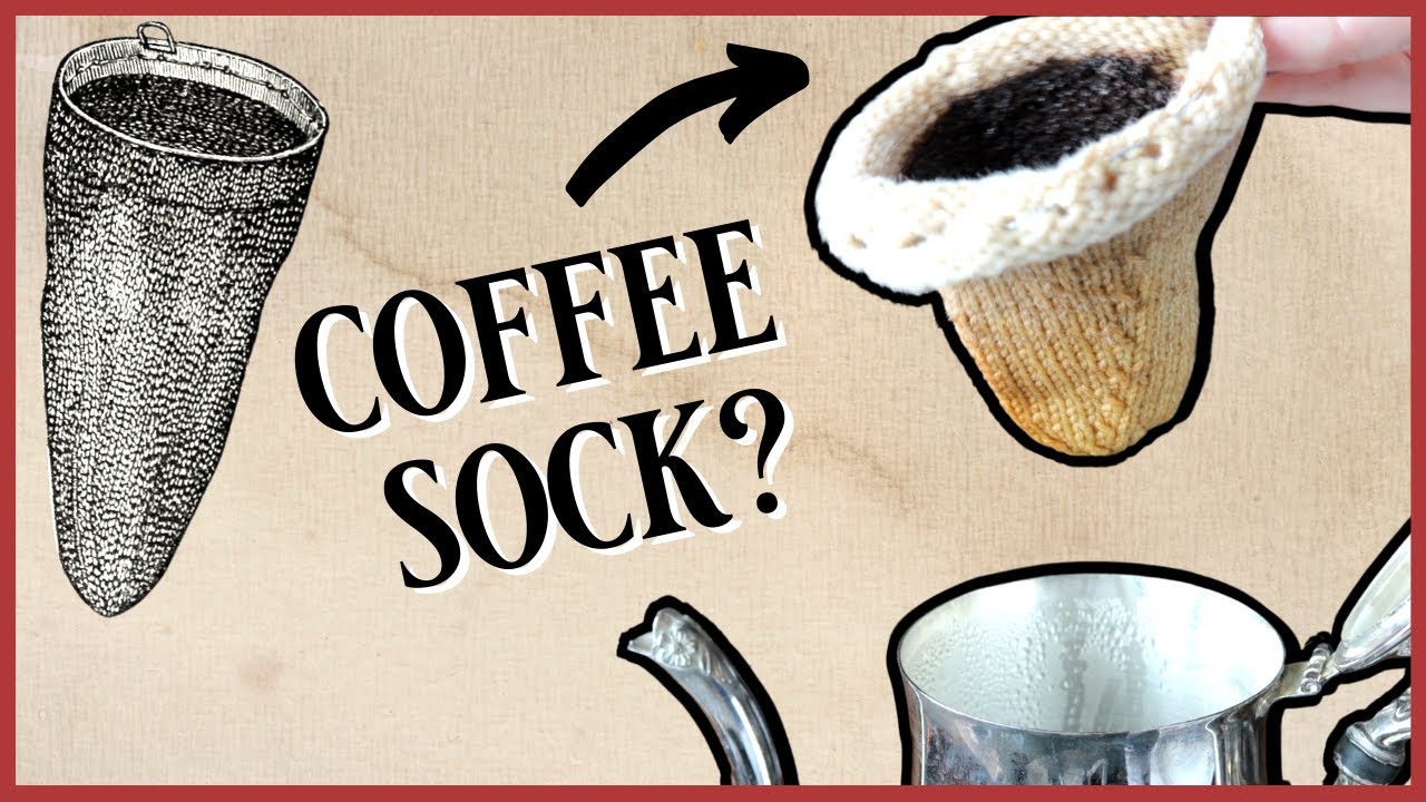 A Victorian Coffee Sock - How to knit a reusable coffee filter from 1892!