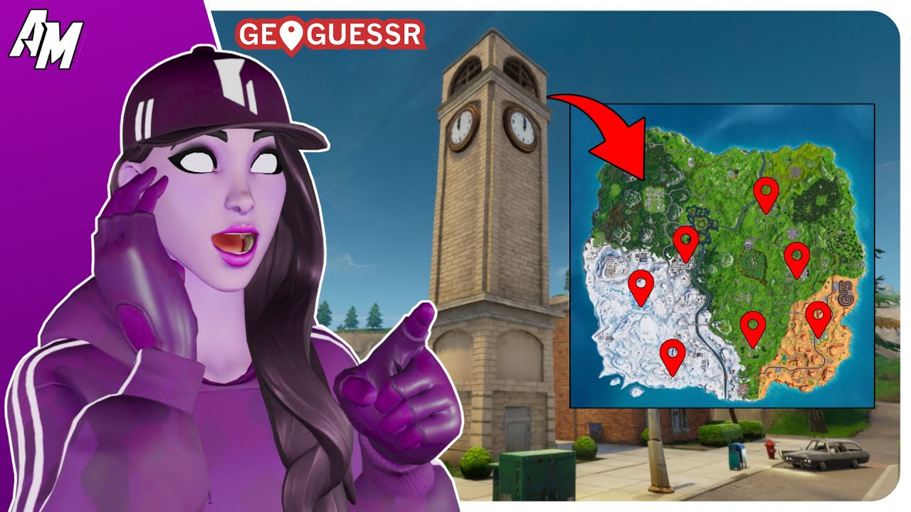 JOGUEI O FAMOSO GEOGUESSR DE FORTNITE!!!!
