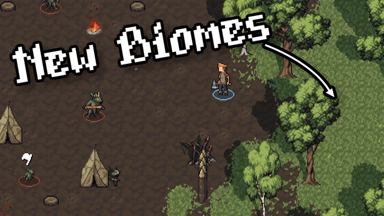 I've Added Biomes to my Procedural RPG / Roguelike