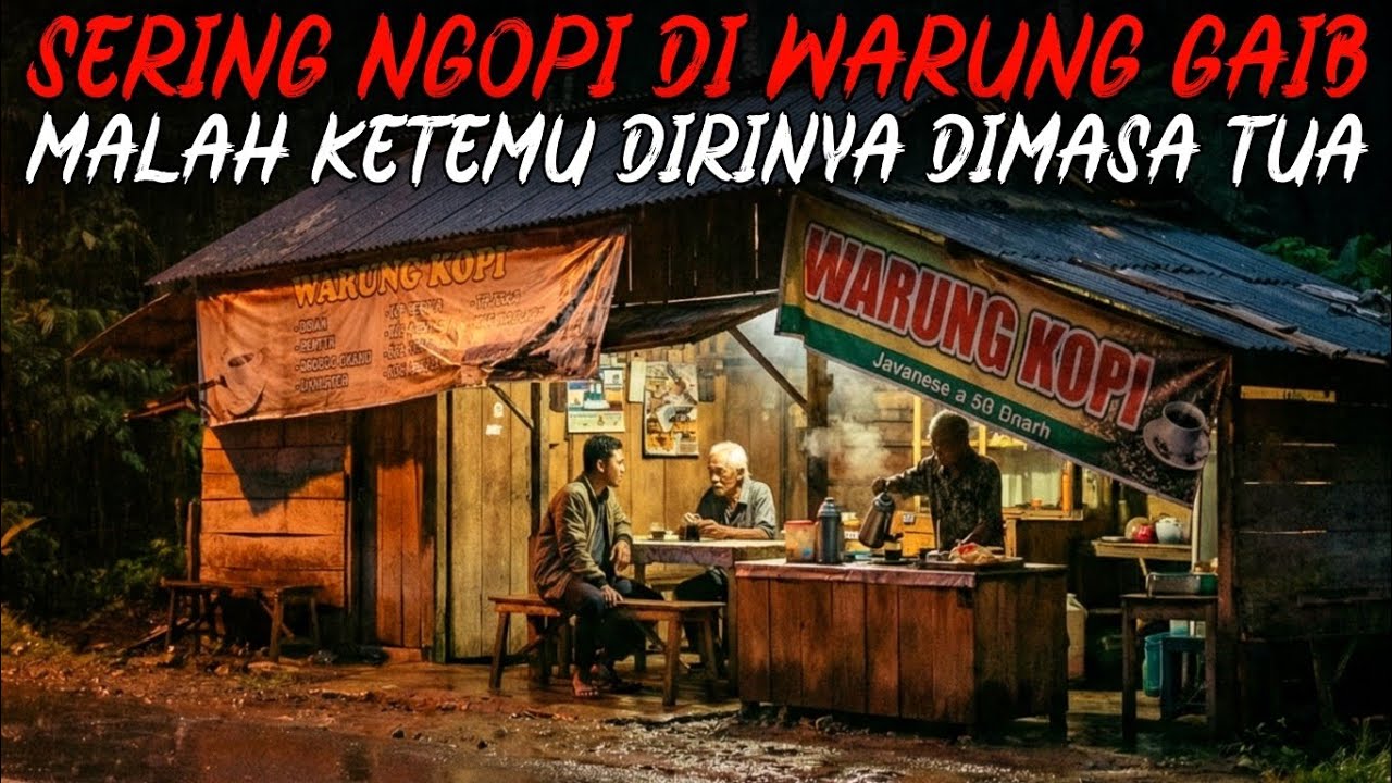 KISAH NYATA‼️SERING NGOPI TIAP MALAM DIWARUNG GAIB SAMPAI KETEMU DIRINYA DIMASA TUA