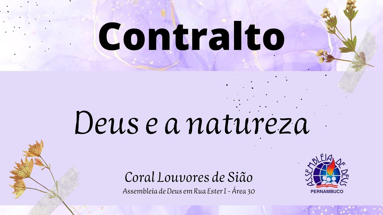 Deus e a natureza - Kit Contralto