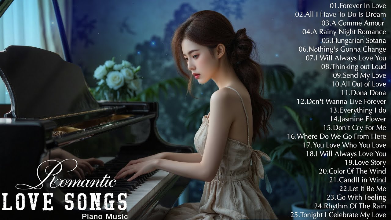 200 Beautiful Piano Love Songs💕Legendary Romantic Piano Compositions You Must Hear Once in Your Life