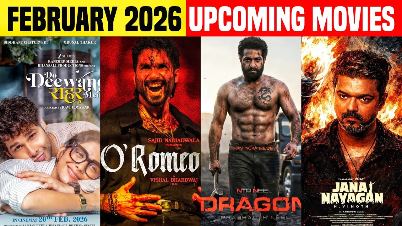 February 2026 - Top 10 Upcoming Indian Movies You Can't Miss | Top 10 Upcoming Movies In February