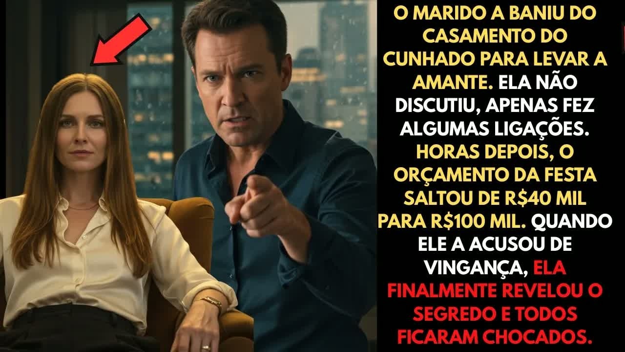 ❤️O MARIDO A BANIU DO CASAMENTO DO CUNHADO PARA LEVAR A AMANTE MAS NÃO SABIA DO SEGREDO QUE ELA.