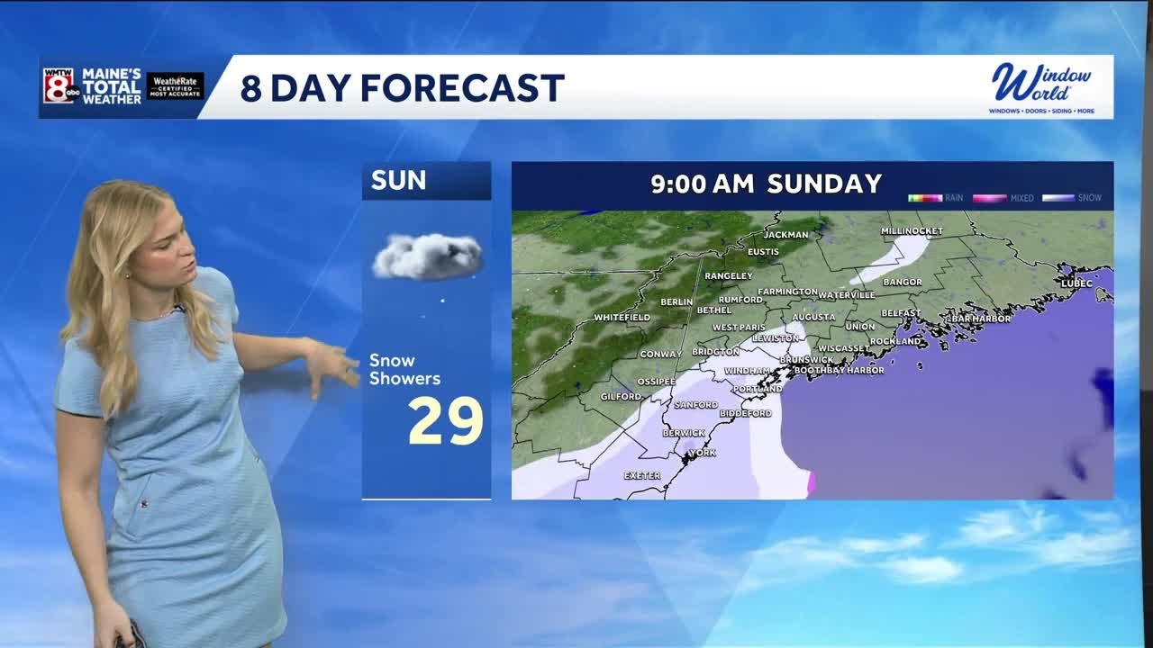 Quick hit of snow before an active week of weather
