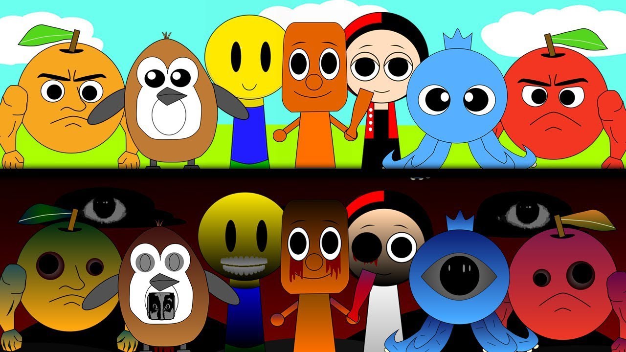 ブランドロットのキャラクターを描いた Sprunki roblox トゥントゥントゥンサフール