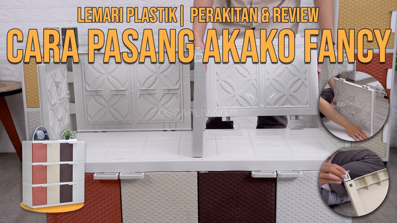 TUTORIAL PERAKITAN AKAKO FANCY 2/3/4 SUSUN LEMARI PLASTIK | OSCARLIVING&trade;