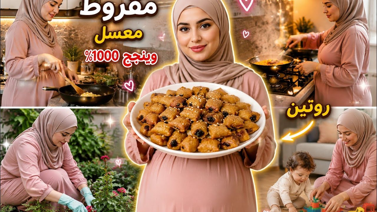 #روتين #حامل  🫄 #صاحبة #مشروع 🥰 #جولة في بزار 🛍 #وصفة #مقروط بكل تفاصيلها 