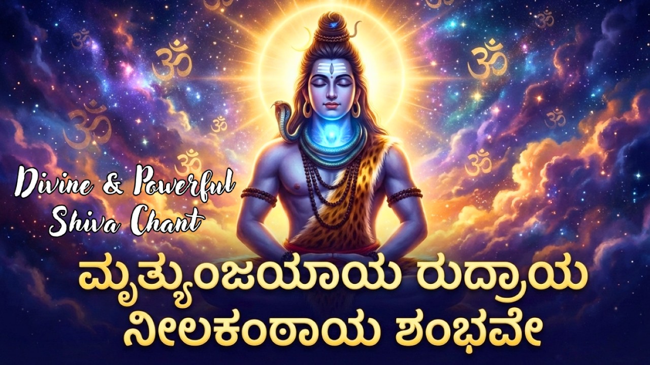 ನಿಮ್ಮ ಪ್ರತಿ ದಿನವನ್ನು ಈ ಮಂತ್ರದಿಂದ ಆರಂಭಿಸಿ | Mrityunjayaya Rudraya Neelakanthaya | Monday Shiva Mantra