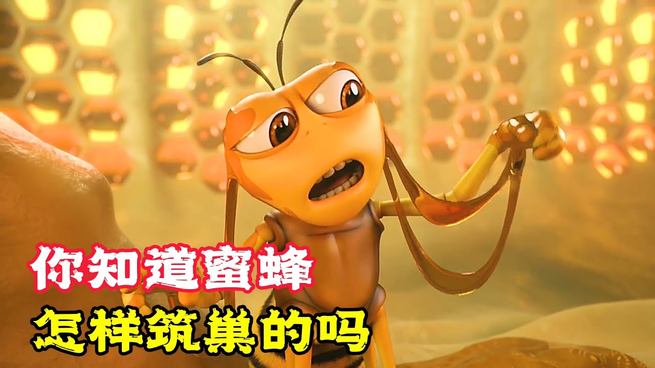 你知道蜜蜂是怎麼造蜂巢的嗎？ 萌趣動畫《蜜蜂築巢》。短片，成精，解說，搞笑，動畫，動作，喜劇，獵奇，奇幻，腦洞，電影，科幻，超能力，short film