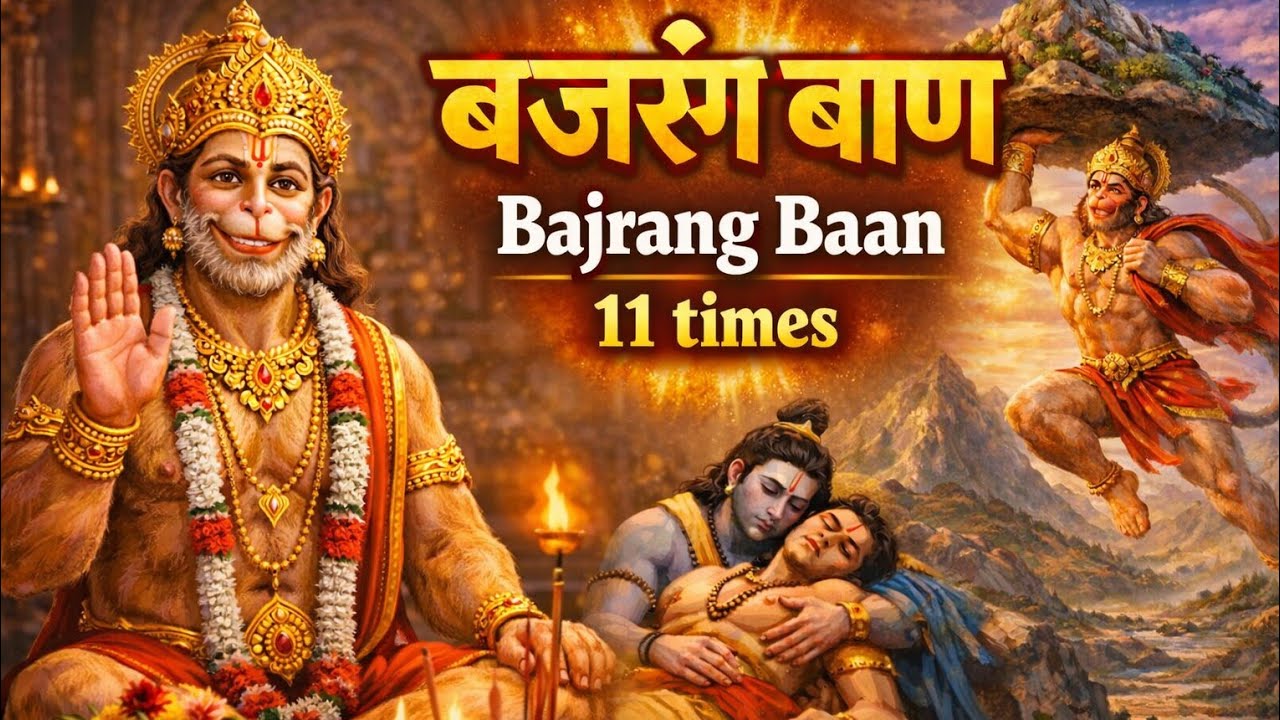 Bajrang Baan 11 Times | बजरंग बाण 11 बार | Non Stop Bajrang Baan #bajrangbaan #hanuman #hanumanji 