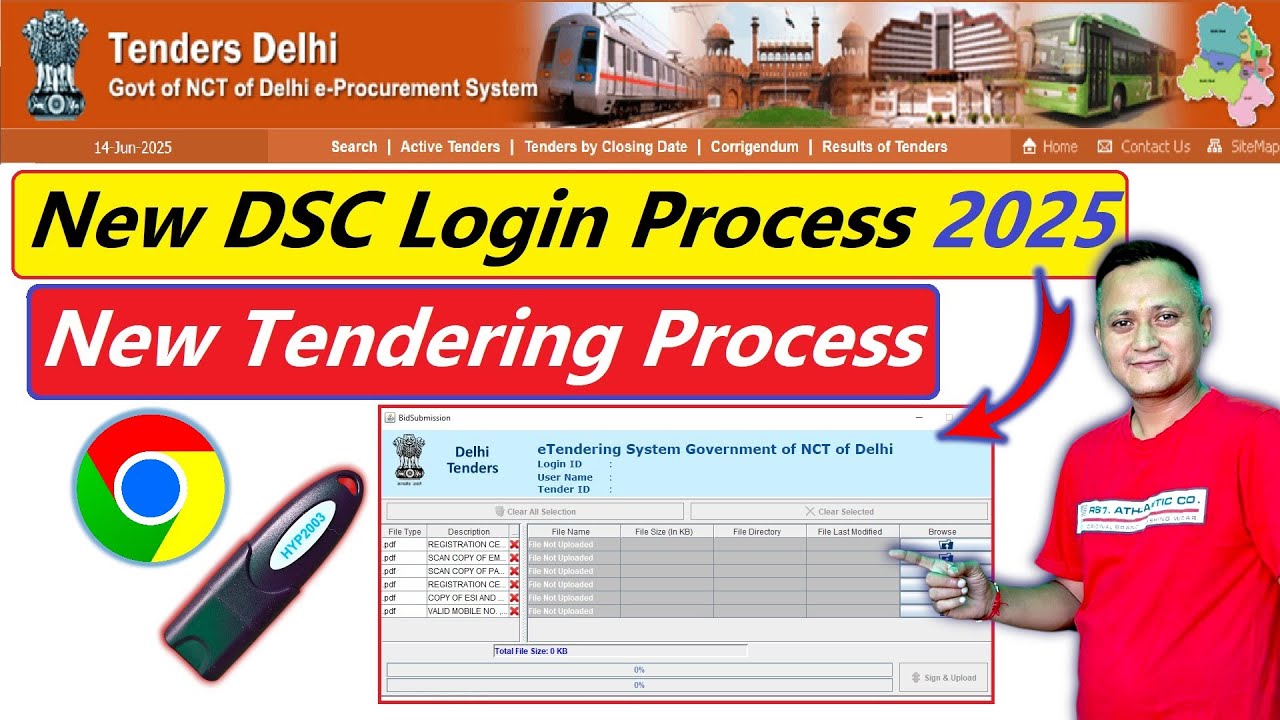 Delhi Procurement | e Tender New DSC Login Process | Tendering Process in Procurement #dsc_guru2023