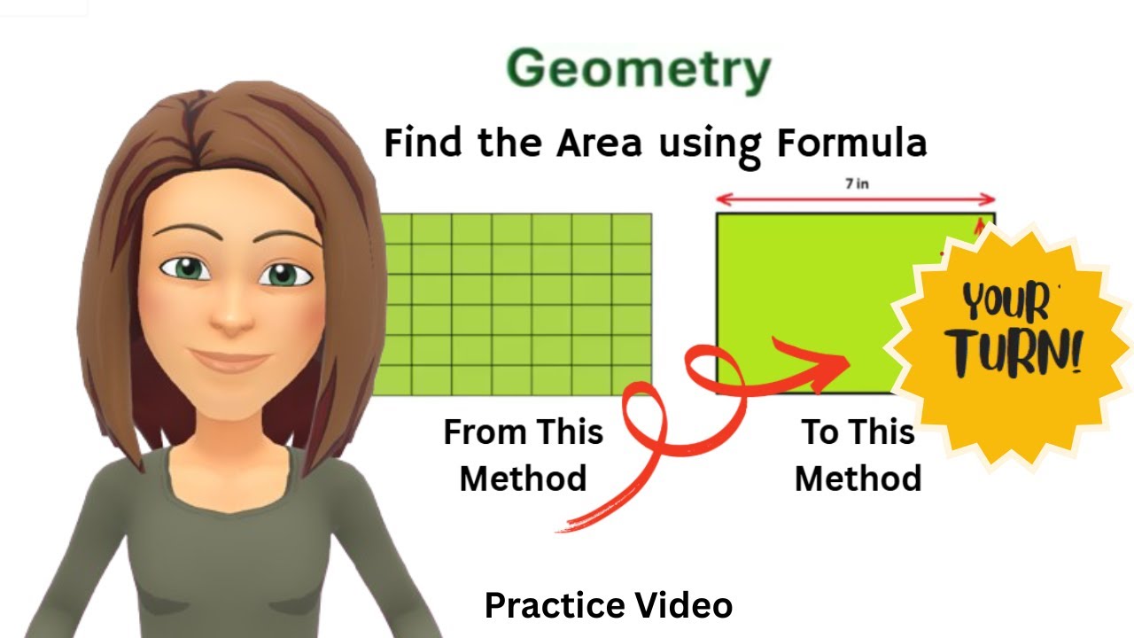 Practice Finding the Area using a Formula | MATH PLUS | Where math makes sense