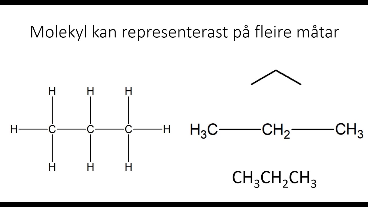 Korleis teikne organiske molekyl