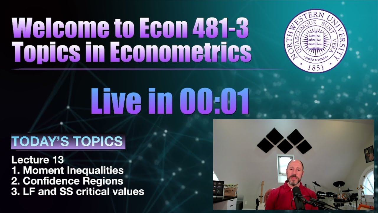 Econ 481 - Lecture 13: Inference in Moment Inequality Models I
