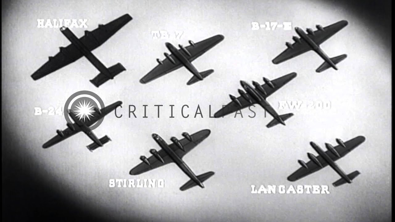 Design description of the British Lancaster Bomber and differentiation from other...HD Stock Footage