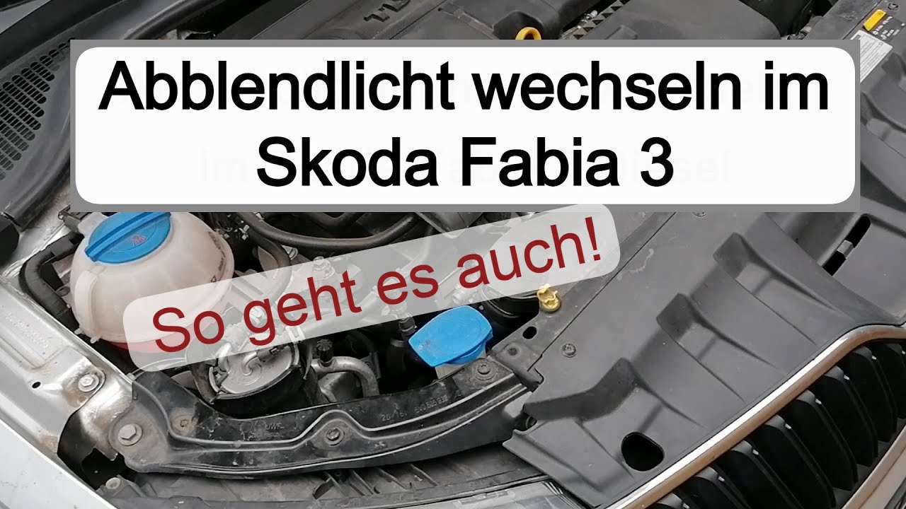 Замена ближнего света фар Skoda Fabia3 Diesel