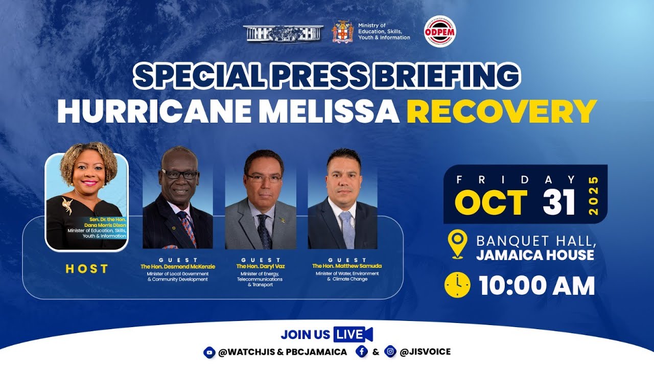 🌪️ Special Press Briefing on Hurricane Melissa Recovery || October 31, 2025 🌪️