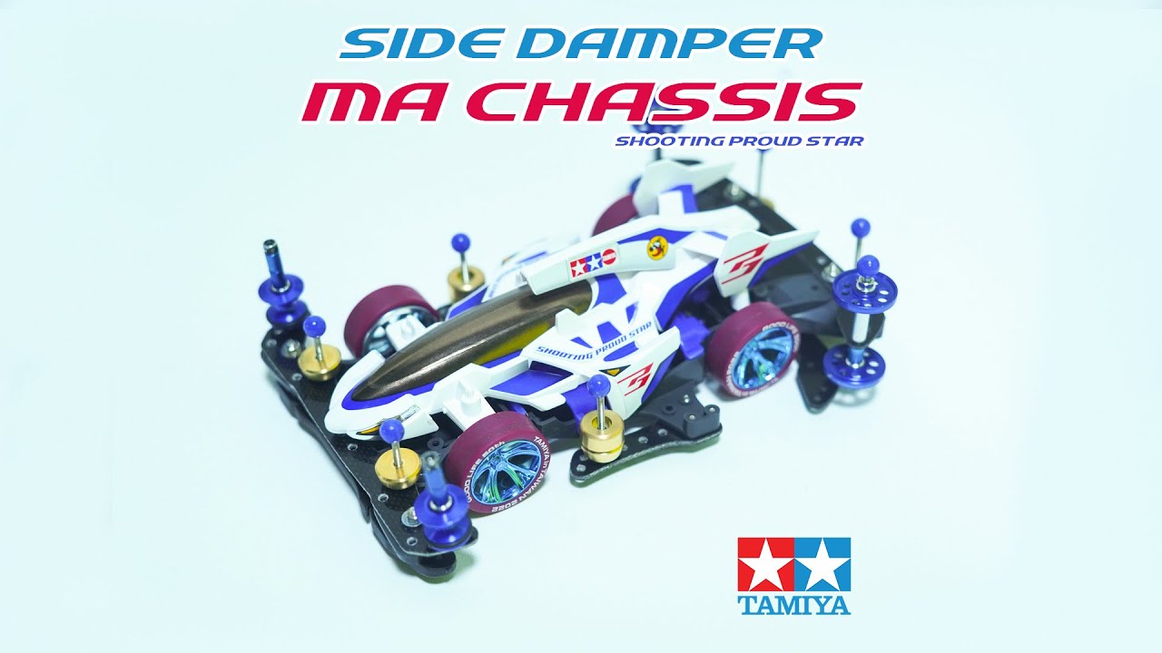 TEST RUN & RAKIT SIDE DAMPER MA CHASSIS || SHOOTING PROUD STAR 【ミニ四駆】MINI 4WD