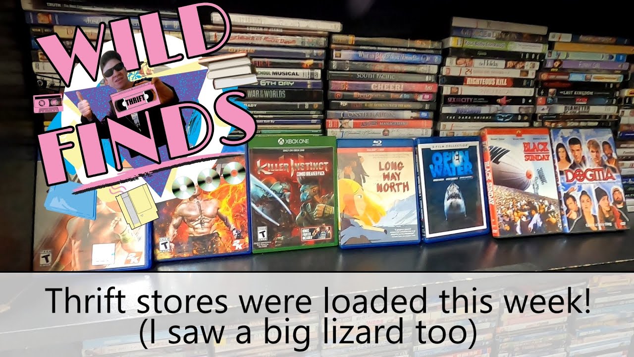Thrift store hunting for rare DVD Blu-ray CDs and Video Games