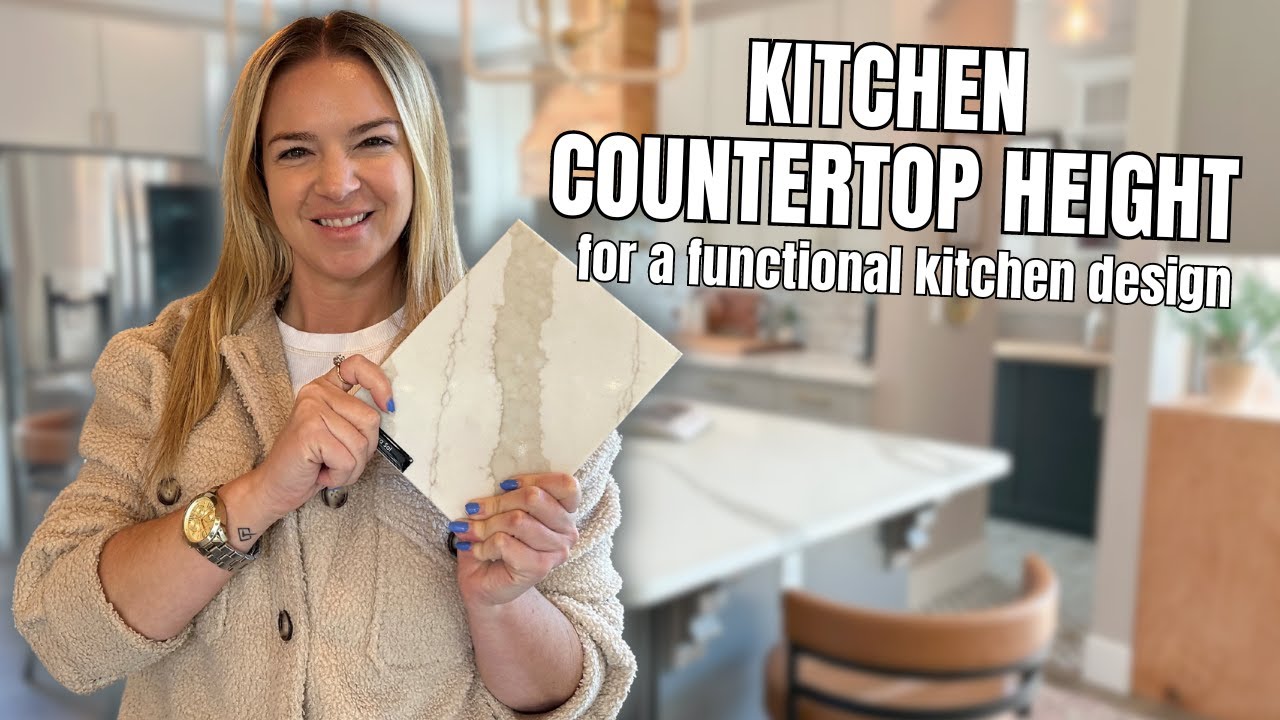 Kitchen Countertop Height for a Functional Kitchen Layout | Top Kitchen Remodel Tips #kitchen