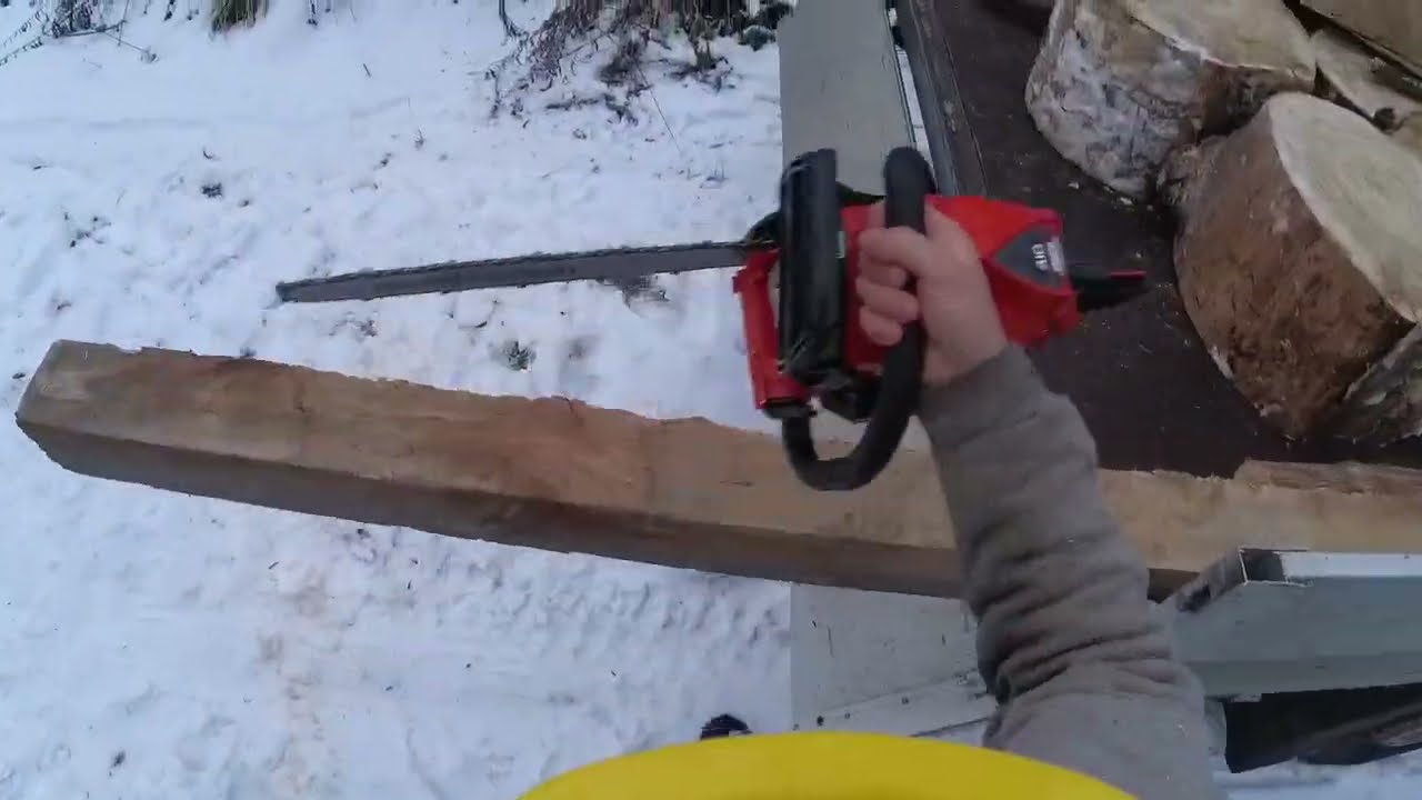 Shindaiwa 410, pierwsze cięcia na dotarciu.