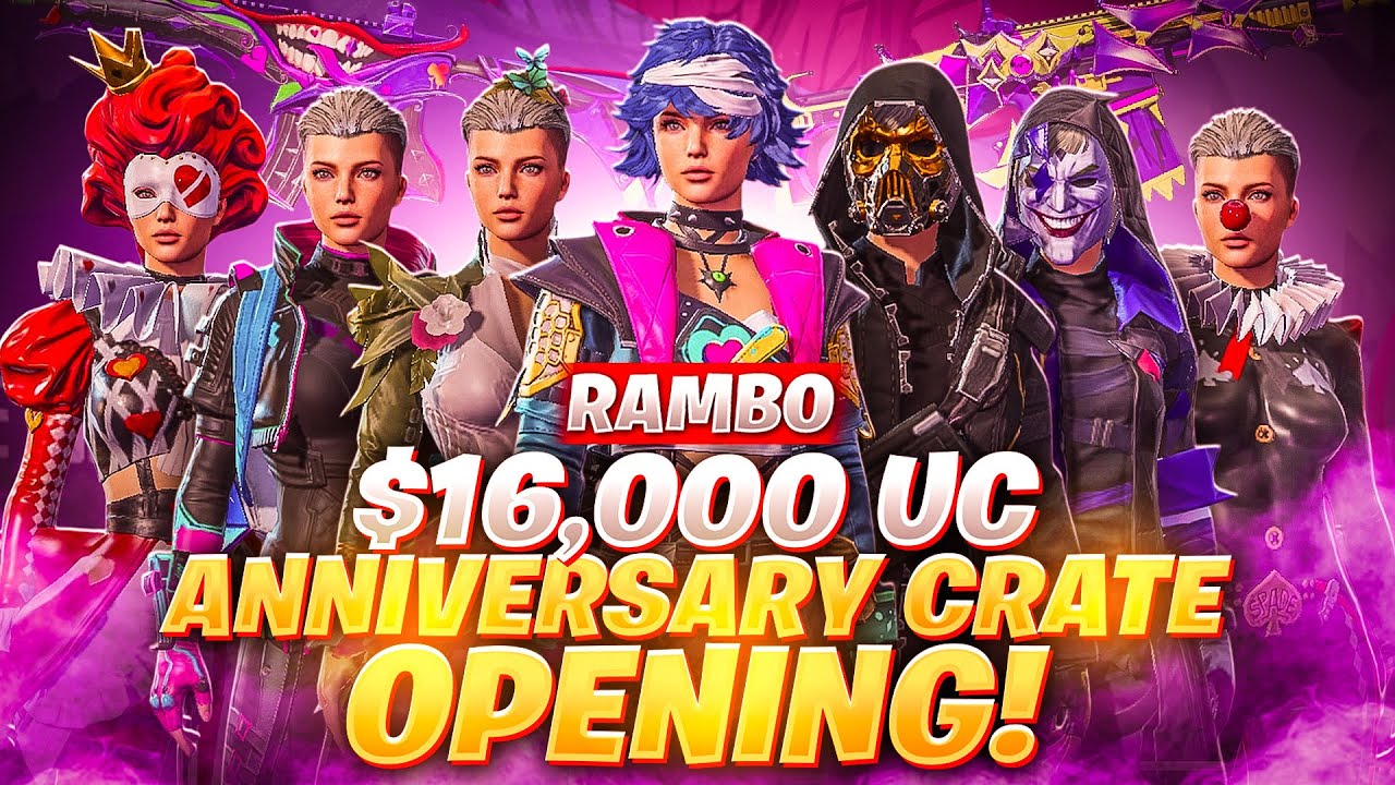 PUBG Mobile Anniversary Crate Opening 😍♥️ || Rambo