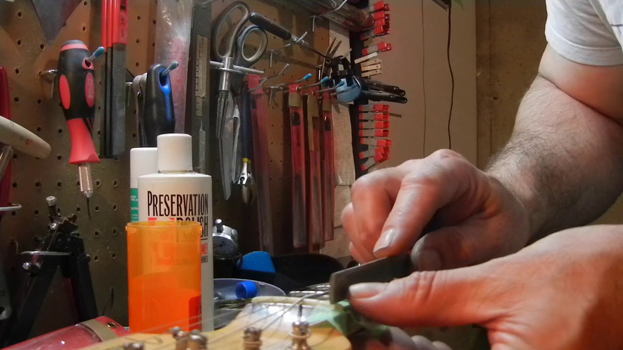 Using Cow bone dust in a guitar nut slot