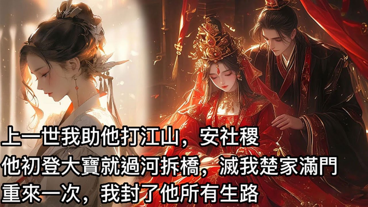 【完結】上一世我癡戀他，助他打江山，安社稷！可他初登大寶就過河拆橋，迎娶她人，偽造通敵證據，滅我楚家滿門。重來一次，我封了他所有生路！#有聲書 #小說 #古風 #蔓蔓書屋