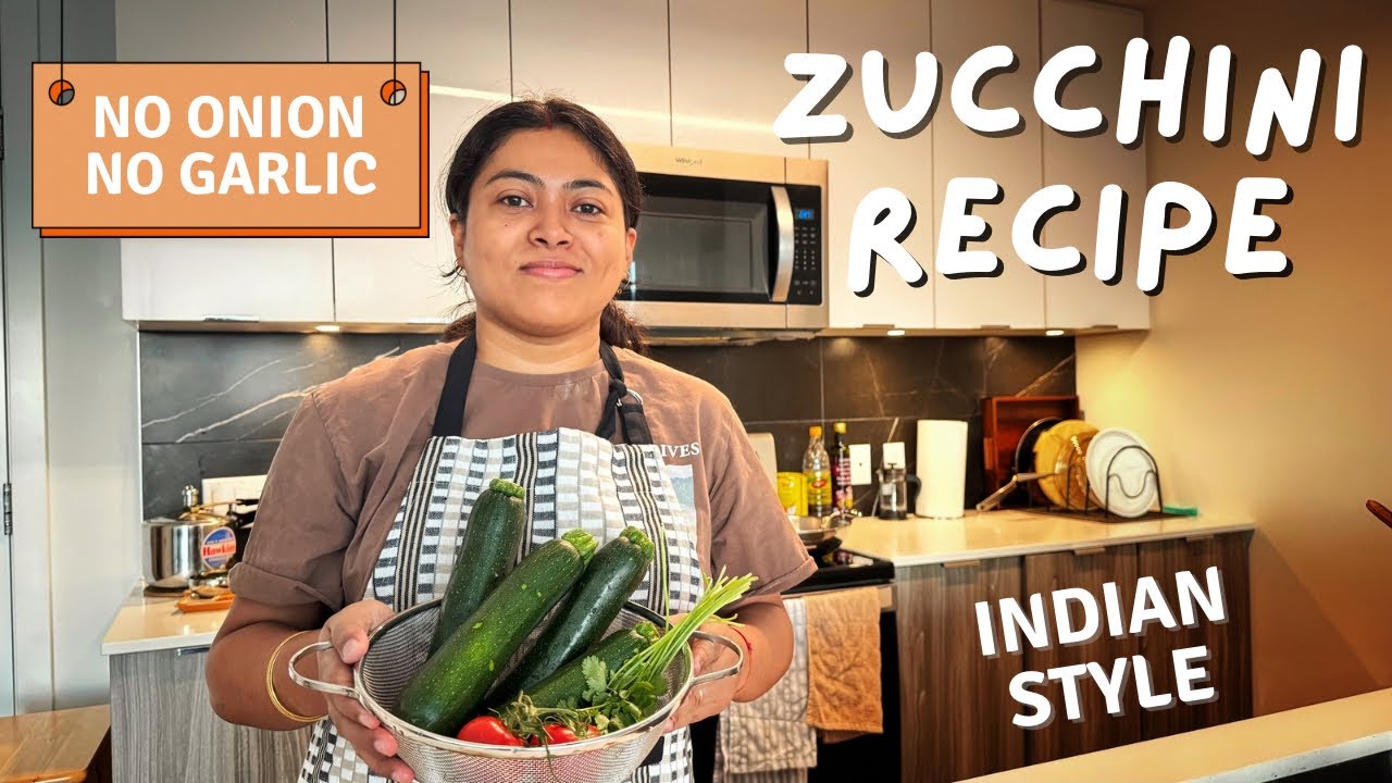 Quick Zucchini Curry | Simple Indian-Style Sabji | No Onion Garlic Masala Recipe #youtubevideo 