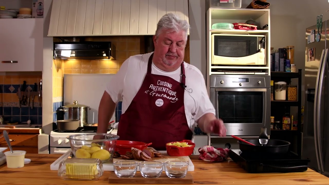 Gratin franc-comtois &agrave; la saucisse de Morteau et cancoillotte
