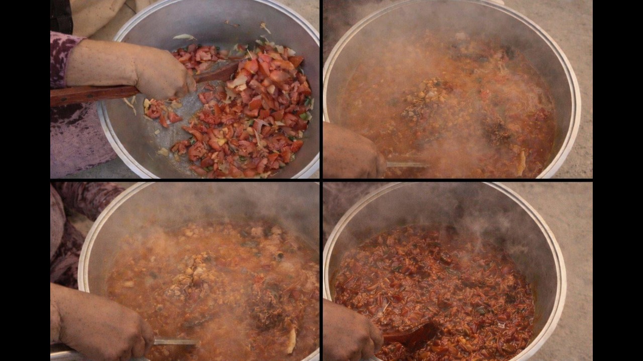 Cooking at Home # Mother With Her Childrens # Style Food #Lamb head feet# Afghanistan# Village#