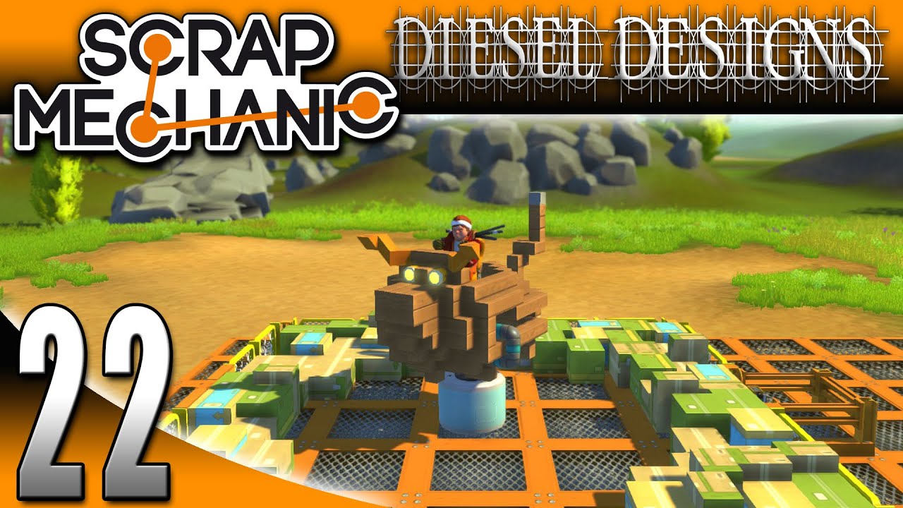 Scrap Mechanic Gameplay: EP22 : Mechanic Bull & Biker Bar! (Let's Play 1080p)