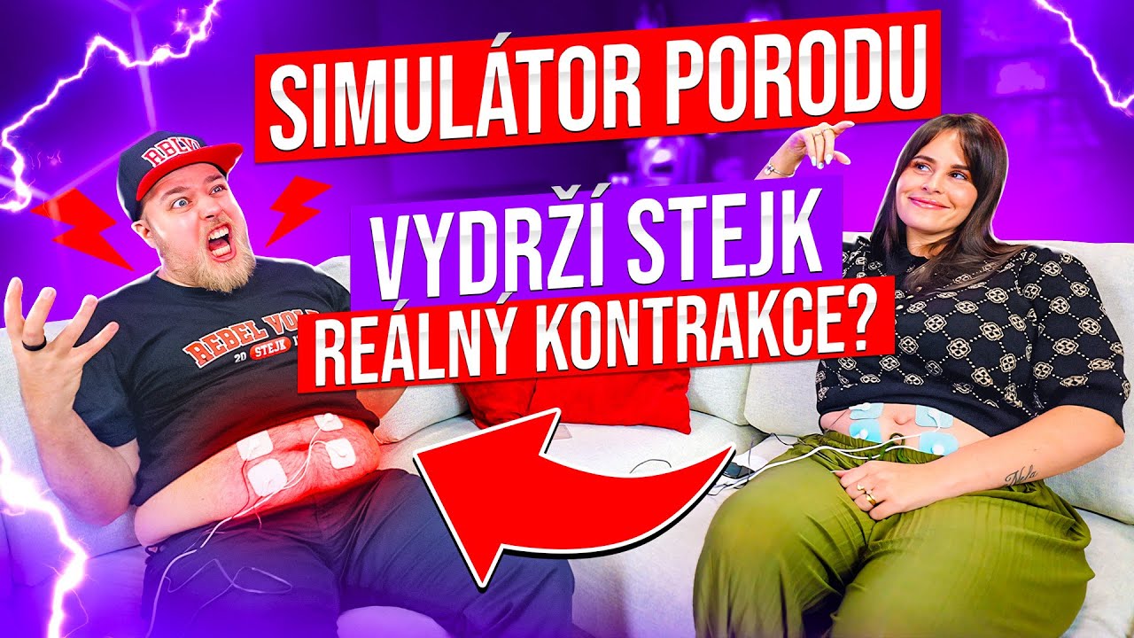 SIMUL&Aacute;TOR PORODU - VYDRŽ&Iacute; STEJK RE&Aacute;LN&Yacute; KONTRAKCE? @andrejkajulie