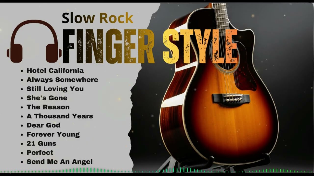 Legendary Music 70s 80s 90s Slow Rock 🎸 Passionate Acoustic Fingerstyle Journey