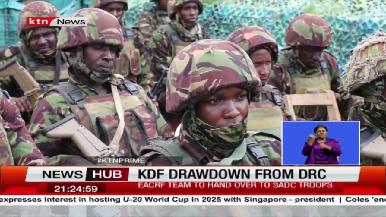 KDF drawdown from DRC: EAC regional force pull out from Congo