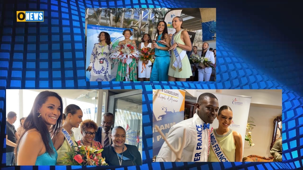 Arrivée en Guadeloupe  Miss France 2023 Indira Ampiot (Images le Pige)