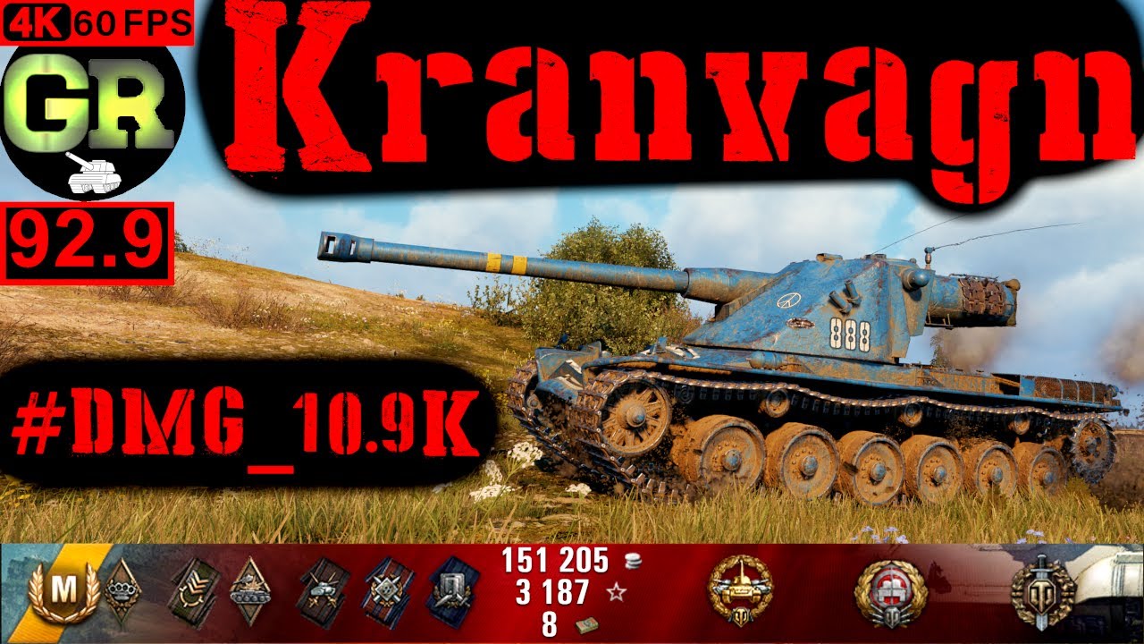 93_World of Tanks Kranvagn WoT Replay - 7 Kills 10.9K DMG(Patch 1.5.0)