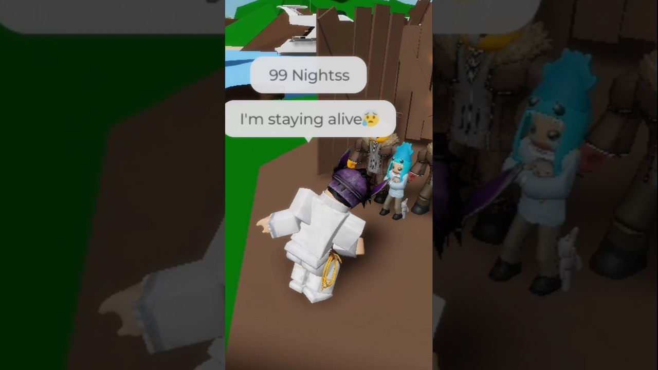 99 ночей я остаюсь в живых😟🎶 #roblox #brookhaven #99nights